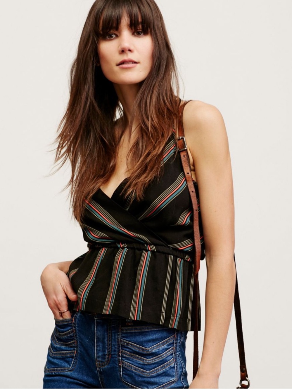 Psychedelic Summer Striped Top